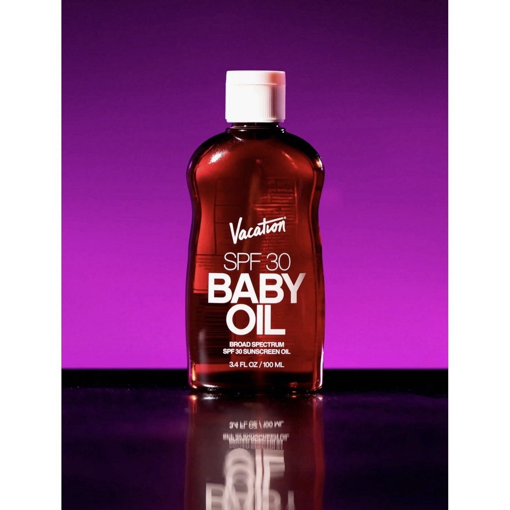 Vacation SPF 30 Baby Oil Sunscreen Oil 3.4 fl oz Hydrating Lightweight